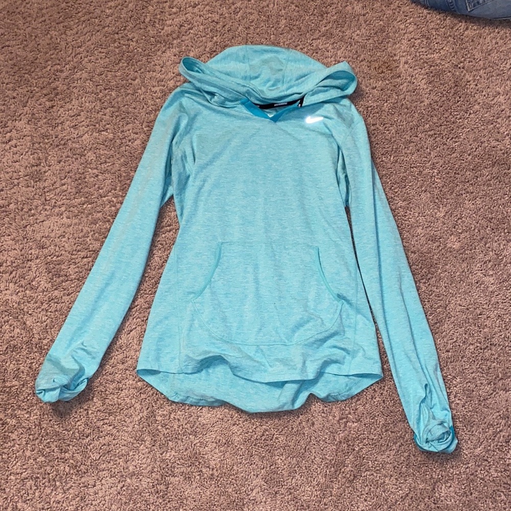 Nike DriFit pullover, teal blue size medium